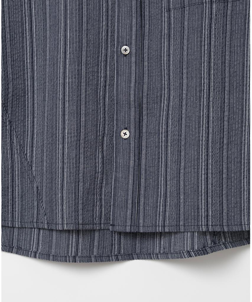 MILLO ARCHIVE Twisted Half Shirt [Stripe Navy]
