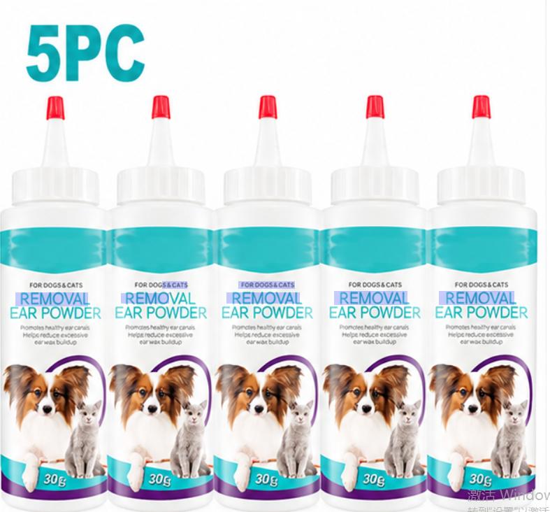Poudre dépilatoire pour les oreilles des chiens et outil de nettoyage des oreilles Poudre de lavage des oreilles pour éliminer les poils des oreilles