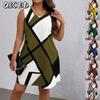 Fashion Summer Spring V-Neck Sleeveless Casual Dresses