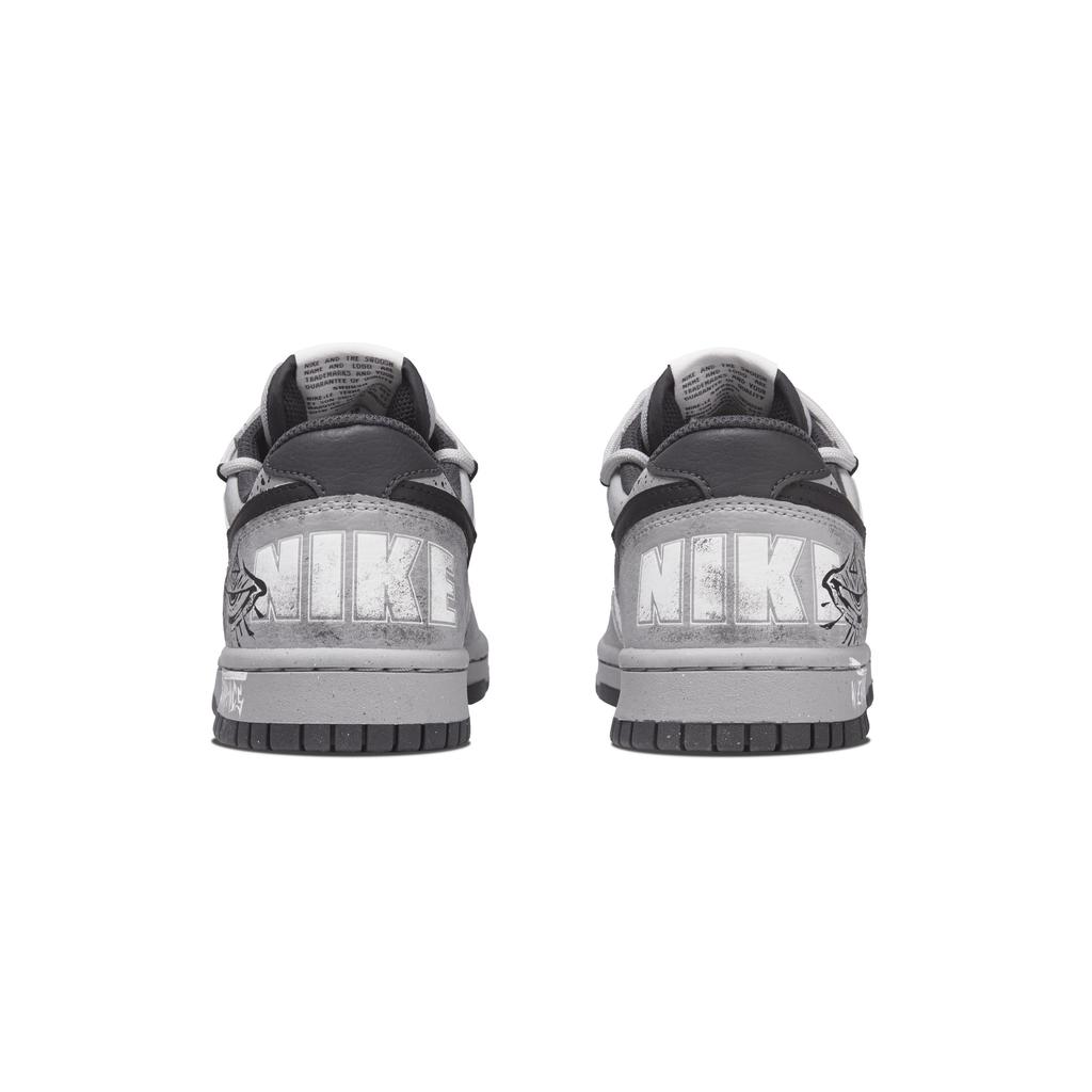 Nike Big All seeing Eyes Abrasion Resistant Slip Resistant Low top Skateboard Shoes Men's Black White Gray 355152-017(Team864-)