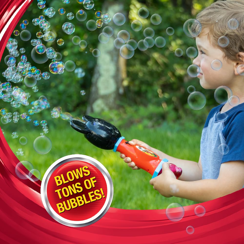 Disney Mickey Mouse Light and Sound Bubble Wand with Bubble Solution 20511