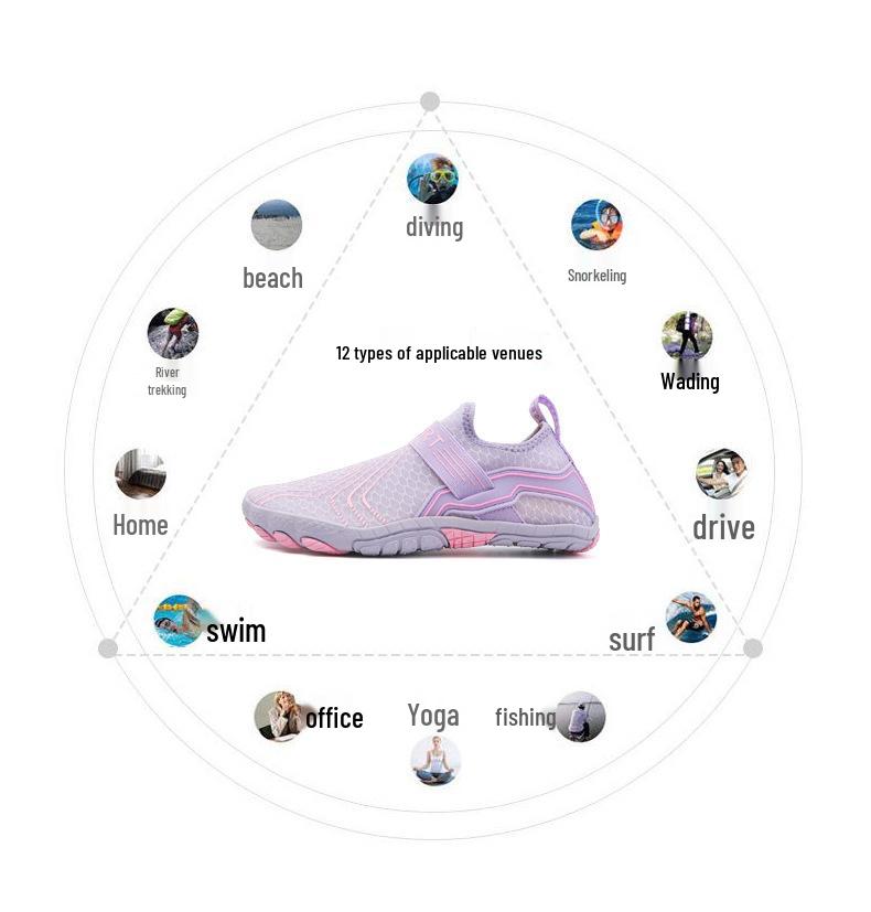 Unisex Wading and Sandproof Beach Fitness Shoes for Outdoor Sports