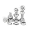 480-Piece 304 Stainless Steel Bolt & Nut Set, M4 M5 Hex Flange Hardware Kit with Washers - Rust-Resistant DIY Assortment
