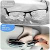 GeeRic 2-Piece Car Glasses Clip, Car Storage, Sunglasses Clip, Glasses Holder, for Car Sun Visor, Car Glasses Holder, Easy Installation, Anti-Los