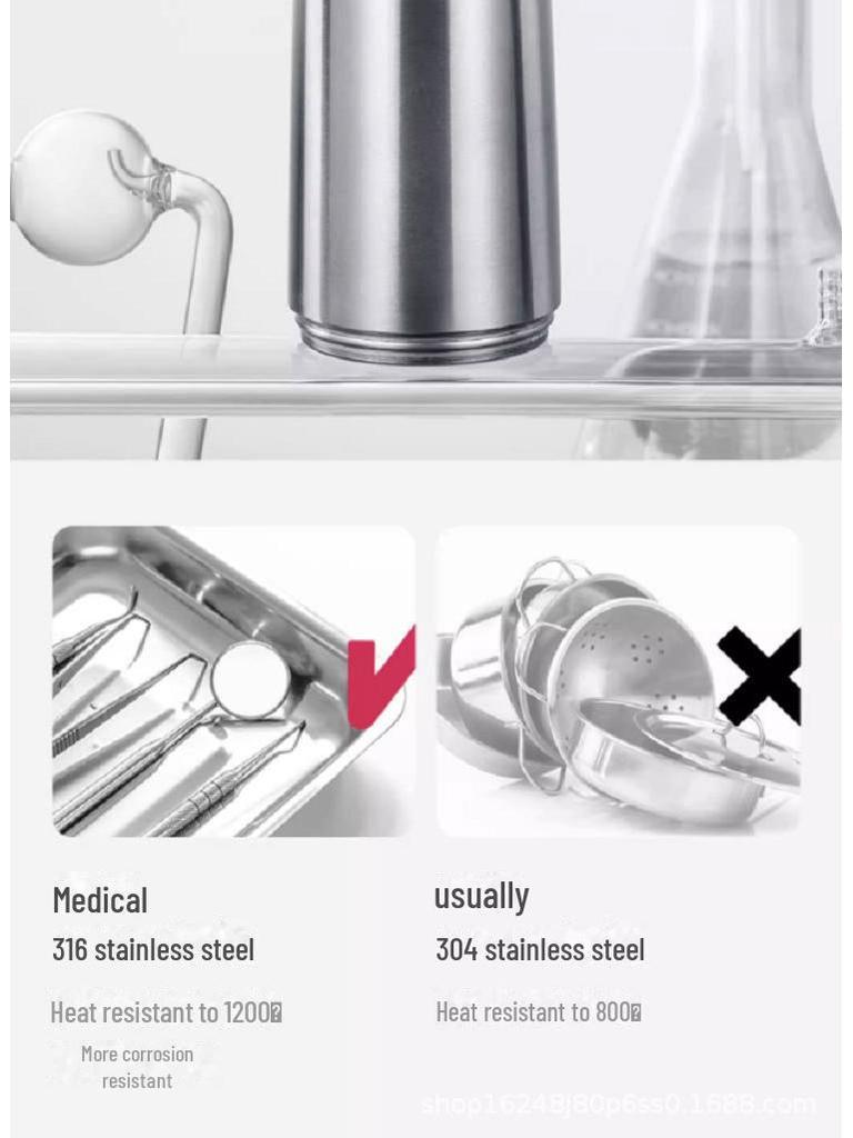 Babyvård Stor Kapacitet 3-i-1 Barns Rostfritt Stål Sugrör Termosmugg - Högvärdig Gåva