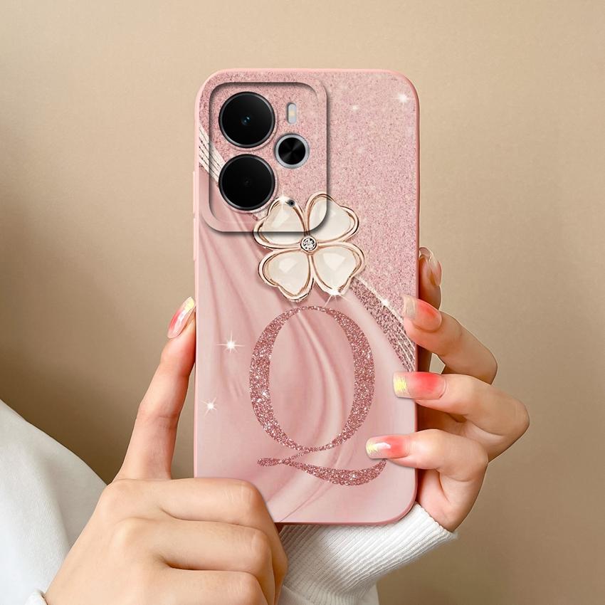 For Oppo Realme 14 15 16 13 Pro 14T 14X 15T 15X 14ProLite Phone Case Luxury Gold Crown Letters Shell Lightweight Matte Silicone Camera Protector Cover