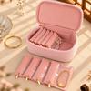 1Pc Anti-tangle Jewelry Case Embroidered Ring Necklace Organizer  Ring Necklace Bracelet Storage
