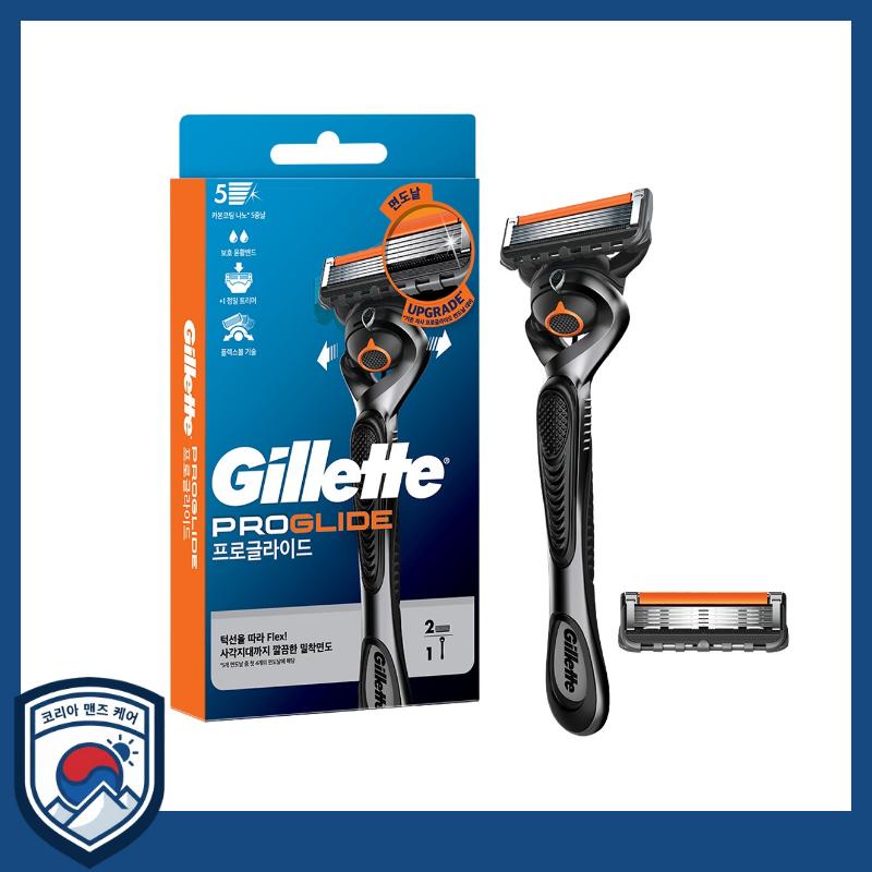 

[Gillette] ProGlide Manual Razor Set (Handle + 2 Cartridges) - Professional Precision Glide Recharge & FlexBall Technology Therapy