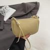 Ladies' Crossbody Bag Fashionable Versatile Solid Color Design Commuting Saddle Bag Casual Shoulder Bag For Women