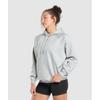 Gymshark I Love Squats bluza z kapturem jasnoszara melanżowa B1c9e Gbcn
