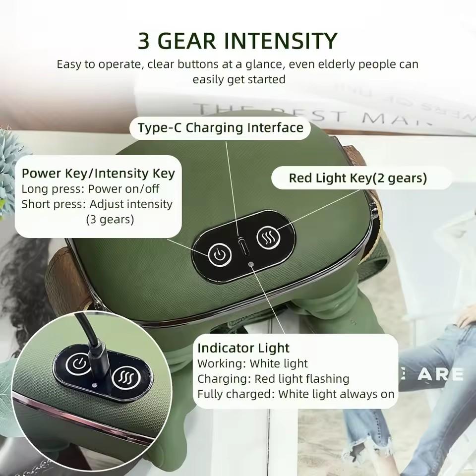Masajor Bionic pentru Gât și Umeri, Fără Fir, Cervical, Trapezius, Frământare, Șal de Masaj, Motor Fără Perii, Masajor pentru Gât