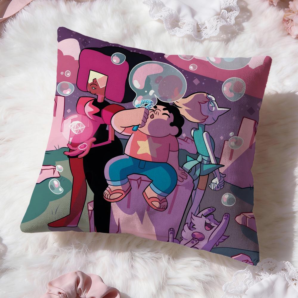 S-Steven Universe FutureS Cushion Cover Premium Comfort Reversible Pillow Cove -Two in One Design for Any Room & Car Interior