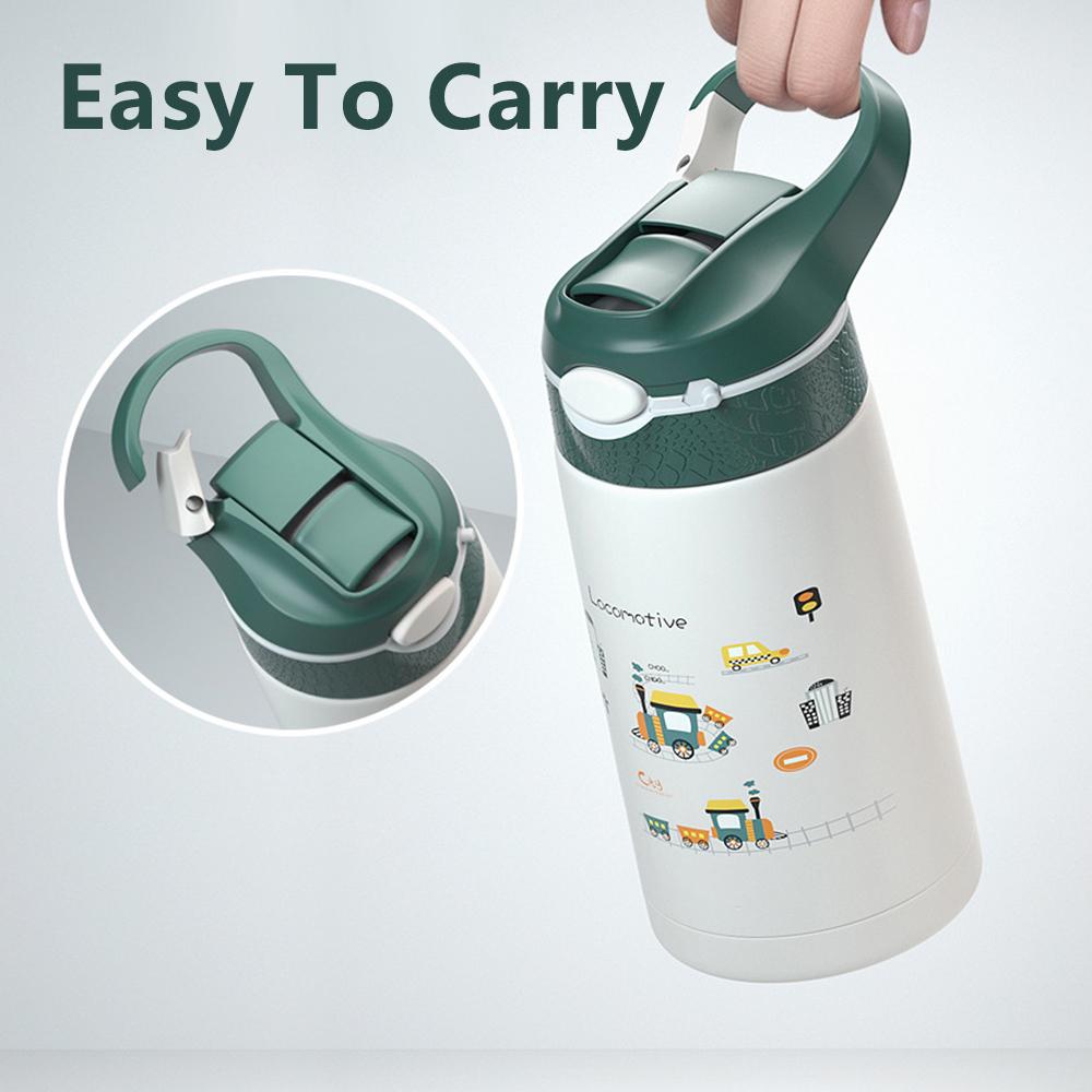 380ML Dinosaur Kids Thermos Bottle 316 Stainless Steel Children Water Bottle For Boys Girls Vacuum Flasks Tumbler Thermos Mugs