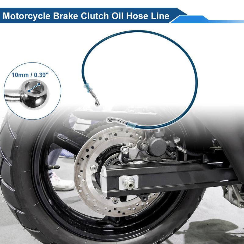 Motoforti 100cm Motorcycle Brake Clutch Oil Hose Line Blue