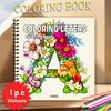 Alphabet Coloring Book, Fun Letters, Teen Coloring Book, Various Patterns, 100g Heavyweight Paper, Stress Relief, Birthday Gift
