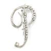 Trendy 26-Letter Rhinestone Brooch Pin - Fashion Accessory for Clothing & Bags