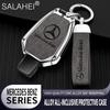 CQL1 Car Smart Remote Key Cover Alloy Protector Shell For Mercedes Benz GLC GLA CLA GLB GLE GLS GLK W223 W177 W205 W213 A C E S Class