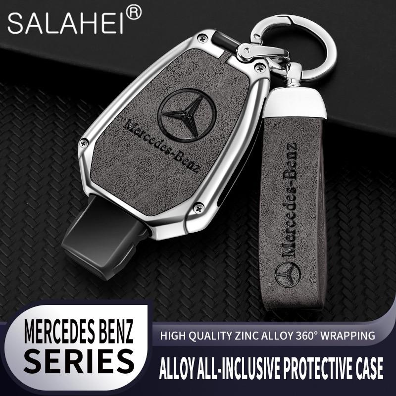 CQL1 Car Smart Remote Key Cover Alloy Protector Shell For Mercedes Benz GLC GLA CLA GLB GLE GLS GLK W223 W177 W205 W213 A C E S Class