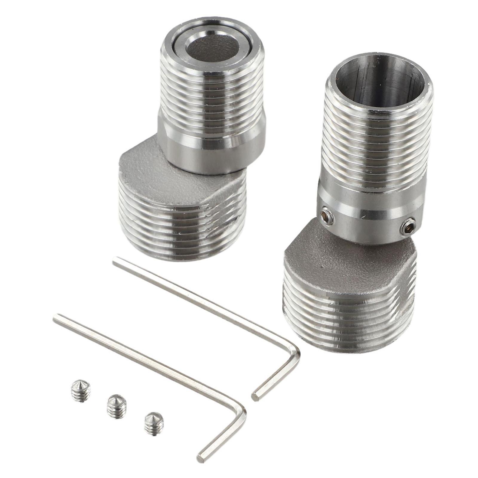 2Pack Adjustable Shower Faucet Adapter with 360 Degree Rotatable & LeakProof Features for Kitchen and Bathroom