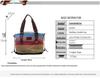 2021 Trendy European & American Rainbow Stripe Women's Canvas Bag