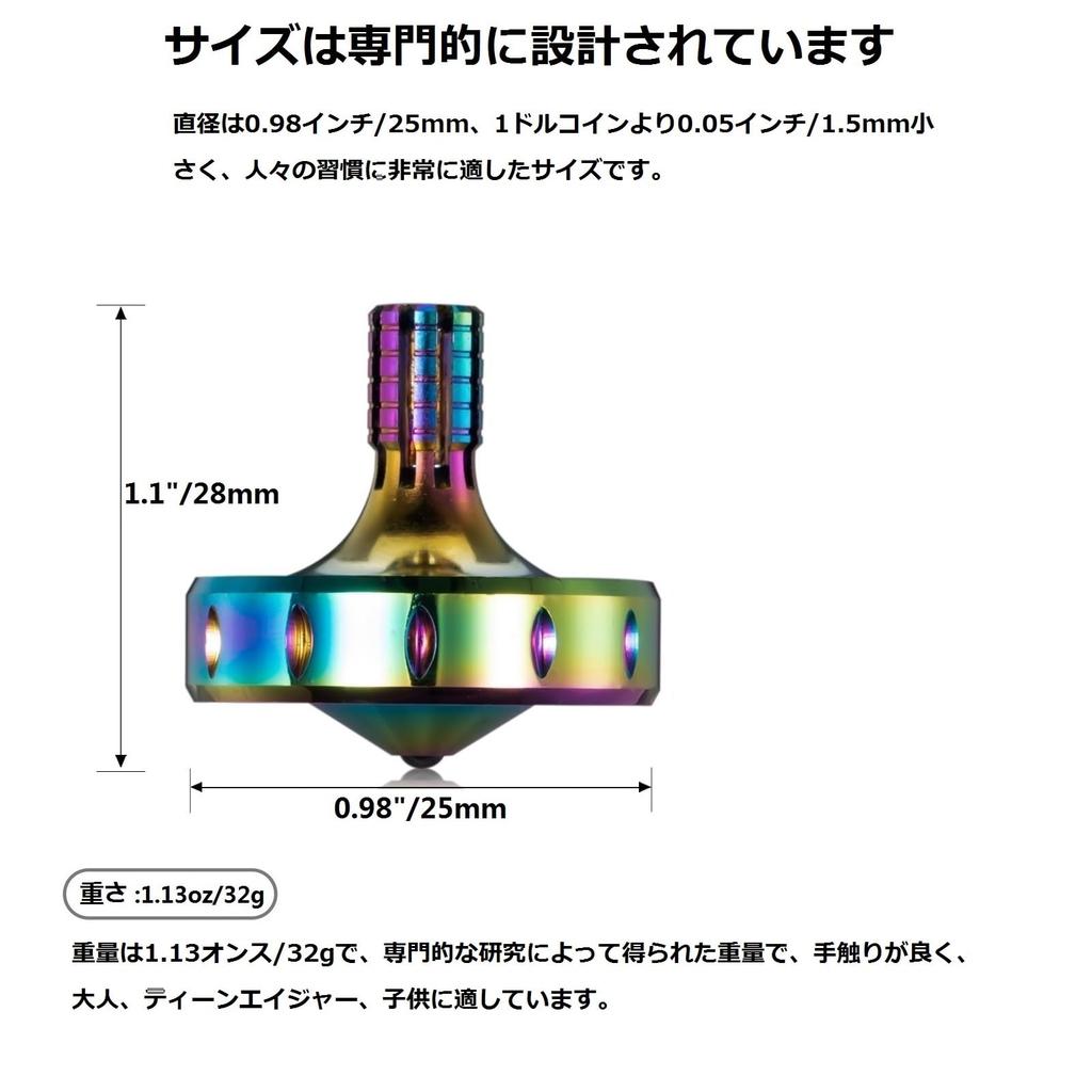 Loqatidis Přesné kovové spinnery Dlouhá doba rotace a dokonalá snadno Přes 12 minut pro zkušeného Přenosný nerezový EDC Kancelářský stolní