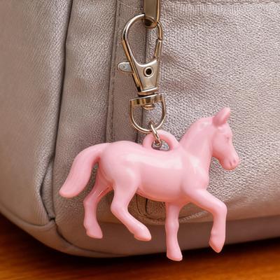 Yousheng 1/4Pcs Keychain Pendant Mini Horse Design Christmas Ornament with Hanging Loop DIY Jewelry Accessories
