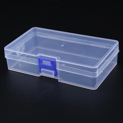 Contenitore per gioielli trasparente antipolvere e durevole, mini scatola di plastica, scatola rettangolare, scatola traslucida, scatola di imballaggio, scatola di stoccaggio