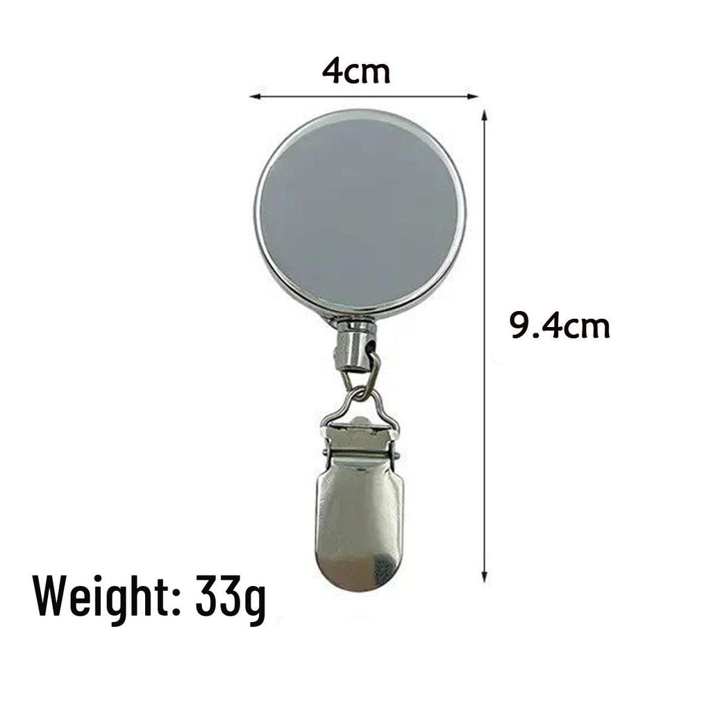 Portachiavi Retrattile da Alpinismo Outdoor con Clip a Fibbia Easy-Pull e Portabadge con Cavo in Acciaio