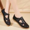 Women's Leather Sandals Summer Essentials Mary Jane Beach Flat Shoes Casual Soft Roman Sandals for Girl Plus Size