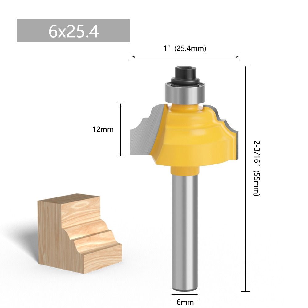 6MM Shank Milling Cutter Tungsten Carbide Trimming Machine New Router Bit
