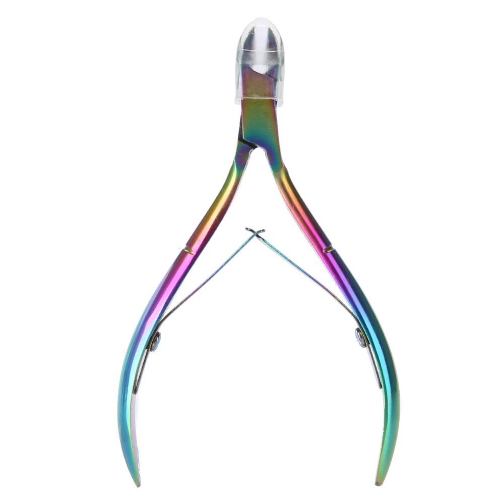 Stainless Steel Stainless Steel Cuticle Scissors Colorful Cuticle Trimming Nippers Salon Use