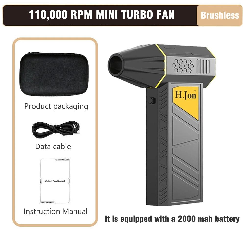 11000RPM High Speed Turbo Fan 8000mAh Air Blower 32M/S Handheld Brushless Jet Blower For Keyboard Dust Cleaning