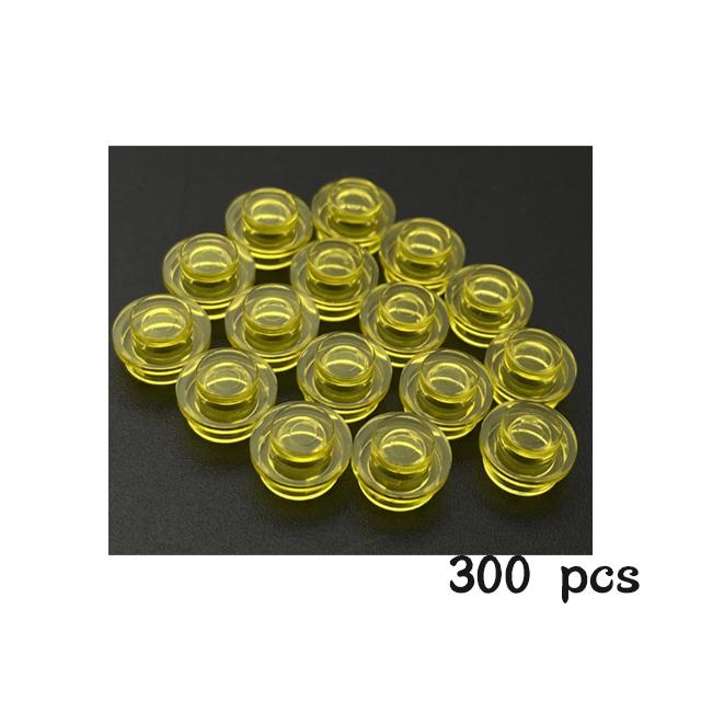 300 PEZZI Particelle di Assemblaggio MOC 4073 6141 Piastra Rotonda 1x1 Punto Blocchi da Costruzione DIY 1*1 Figure Mattoncini Lampada Giocattolo Educativo per Bambini