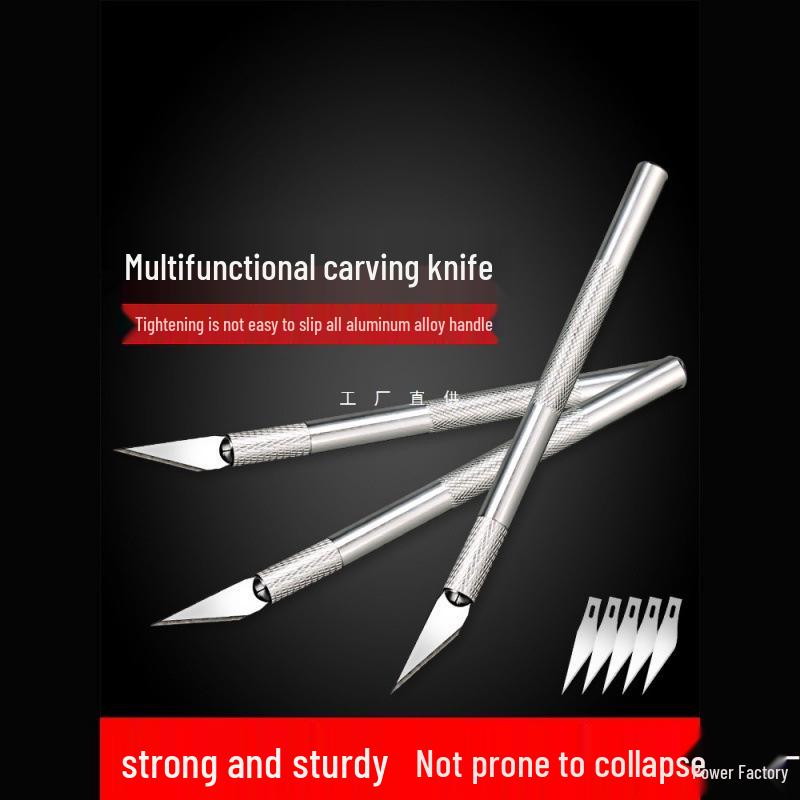 Wood & Paper Carving Knife Set - Compact Utility Knives for Art & Crafts, Journals, and Student Projects
