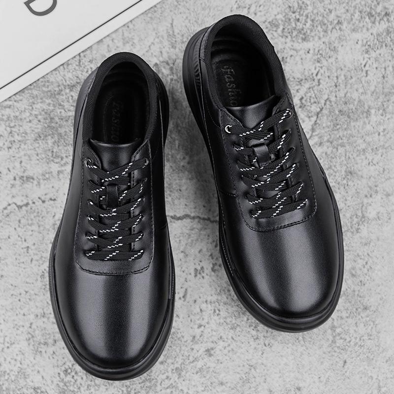 Outdoor Men's Casual Shoes Genuine Leather Sneakers Fashion Male Treking Footwear Anti-slip Walking Shoes Sports Shoes Trainers