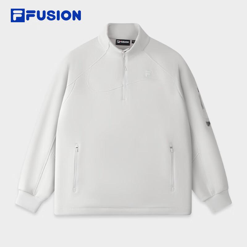 FILA FUSION Unisex Stand Collar Pullover Sweatshirt M