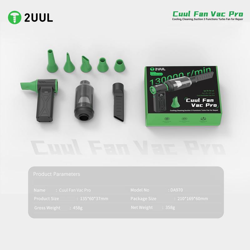 2UUL DA97 DA970 130000 U/min Cuul Fan Pro Elektrischer Luftreiniger für die Handy-Wartung Schnelle Kühlung Schnelle Trocknung Reinigungsgerät