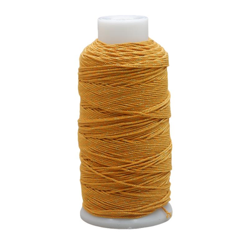 Large Roll 100G Gold Hand Rubbing Cotton Thread 1.0Mm Tibetan Hand Rope Tassel Thread Diy Wenwan Bodhi Special Braided Thread