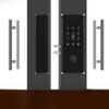 Punch-Free Glass Door Smart Lock: Remote-Controlled Fingerprint Lock for Single & Double Doors