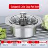 Stainless Steel Single-Serve Mini Hot Pot with Induction Compatibility and Extra Thick Design for One Person
