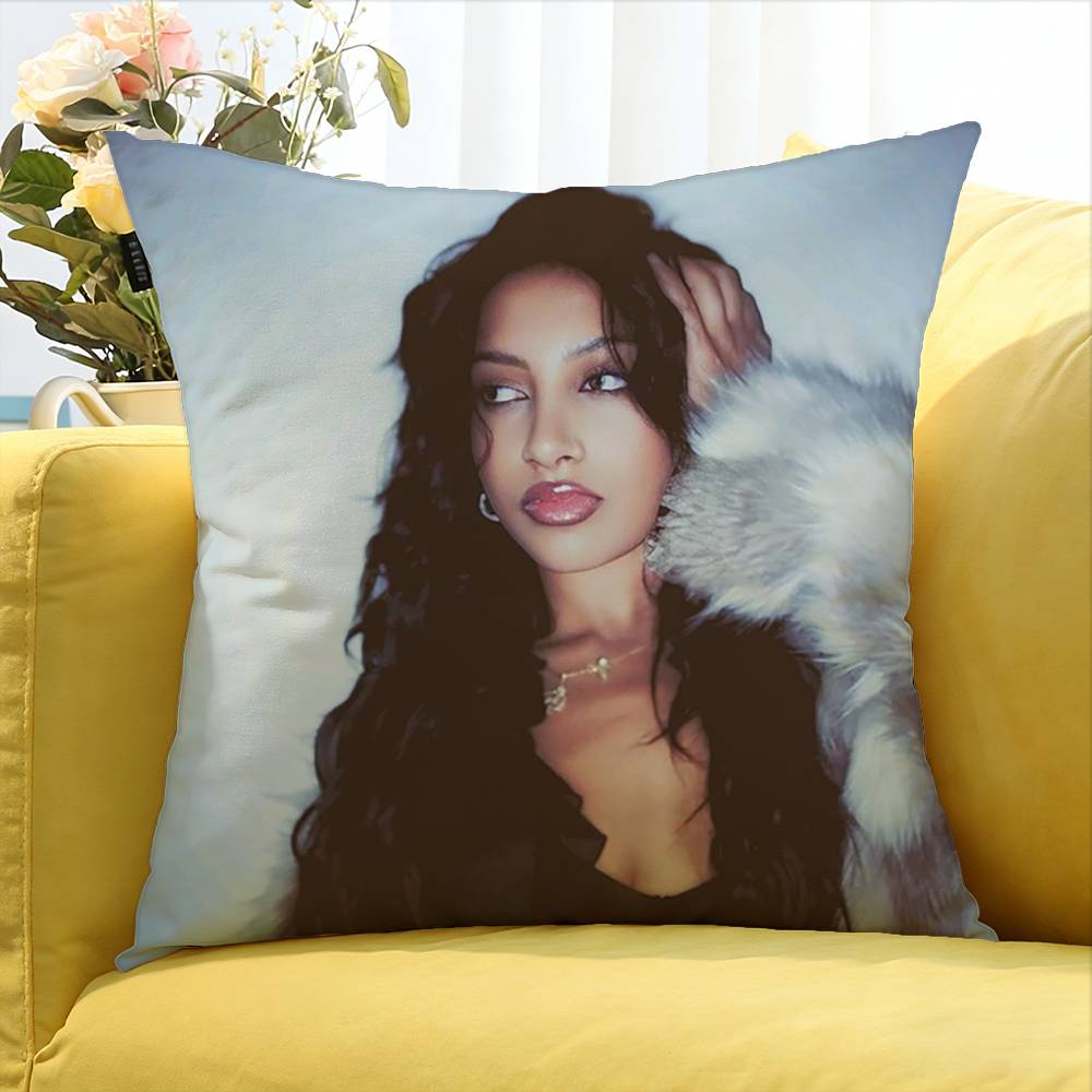 Lara K-KATSEYE Various Sizes Square Pillow Case For Car Home Bedchamber Decor