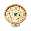 Adjustable Wooden Sundial Perpetual Calendar, Desktop Ornament and Timer for Home or Office Decor
