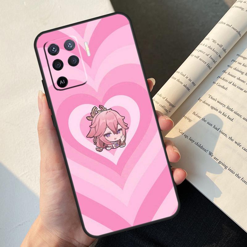 Yae Miko Genshin Impact Case For Oppo A5 Pro A15 A16 A17 A57 A77 A94 A74 A54 A76 A96 A40 A60 A80 A18 A38 A58 A78 A98