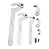 8 Pcs Adjustable Hook Pin Wrench 35‑120mm C Hook Round Head Spanner Set for Motorcycle Dirt Bike