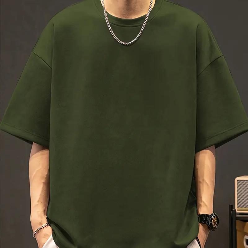 New Summer Men's Fashion T-shirt Personality Versatile Printed Men's T-shirt Top