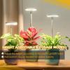 Fullspektrum LED Plantelys, Høydejusterbart med 3/9/12H Timer, Automatisk På/Av Innendørs Vekstlampe for Planter