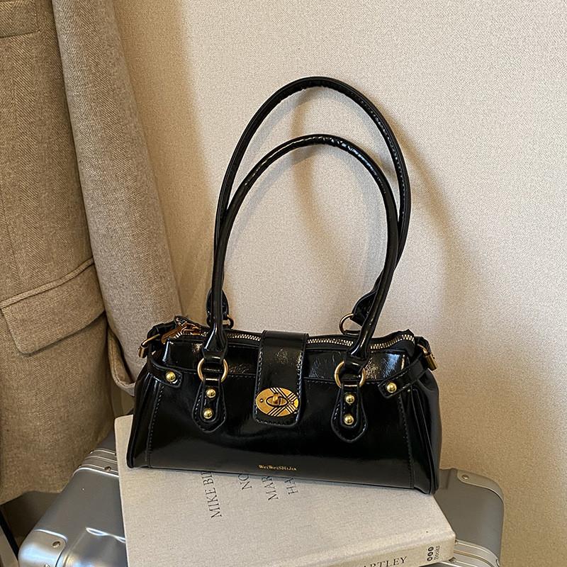 IELGY Retro All-Match One-Shoulder Underarm Bag Commuter Portable Baguette Bag