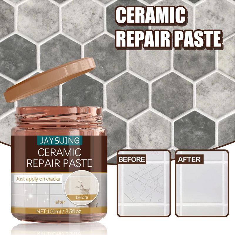 Pasta per Riparazione Porcellana Pasta per Riparazione Piastrelle Ceramiche Kit di Riparazione Vasca da Bagno Piastrelle Crema Ripara Crepe Scheggiature Porcellana per Bagno