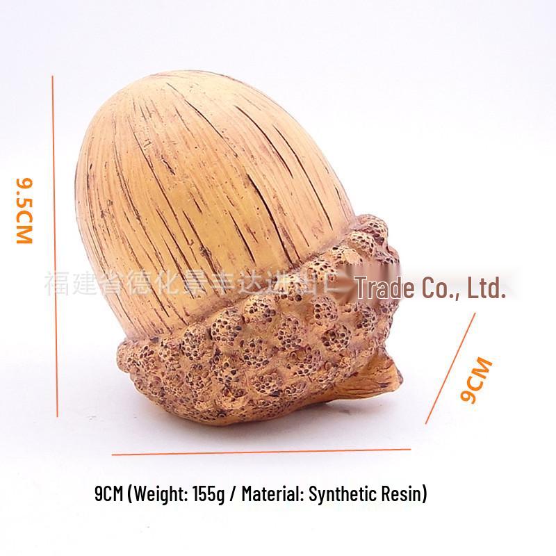 Resin Thanksgiving Pine Cone Turkey Decoration Ornament