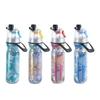 Misting Bottle 500ml 2 in 1 Mist & Sip Insulated Portable Spray Water for Outdoor Gym Soccer